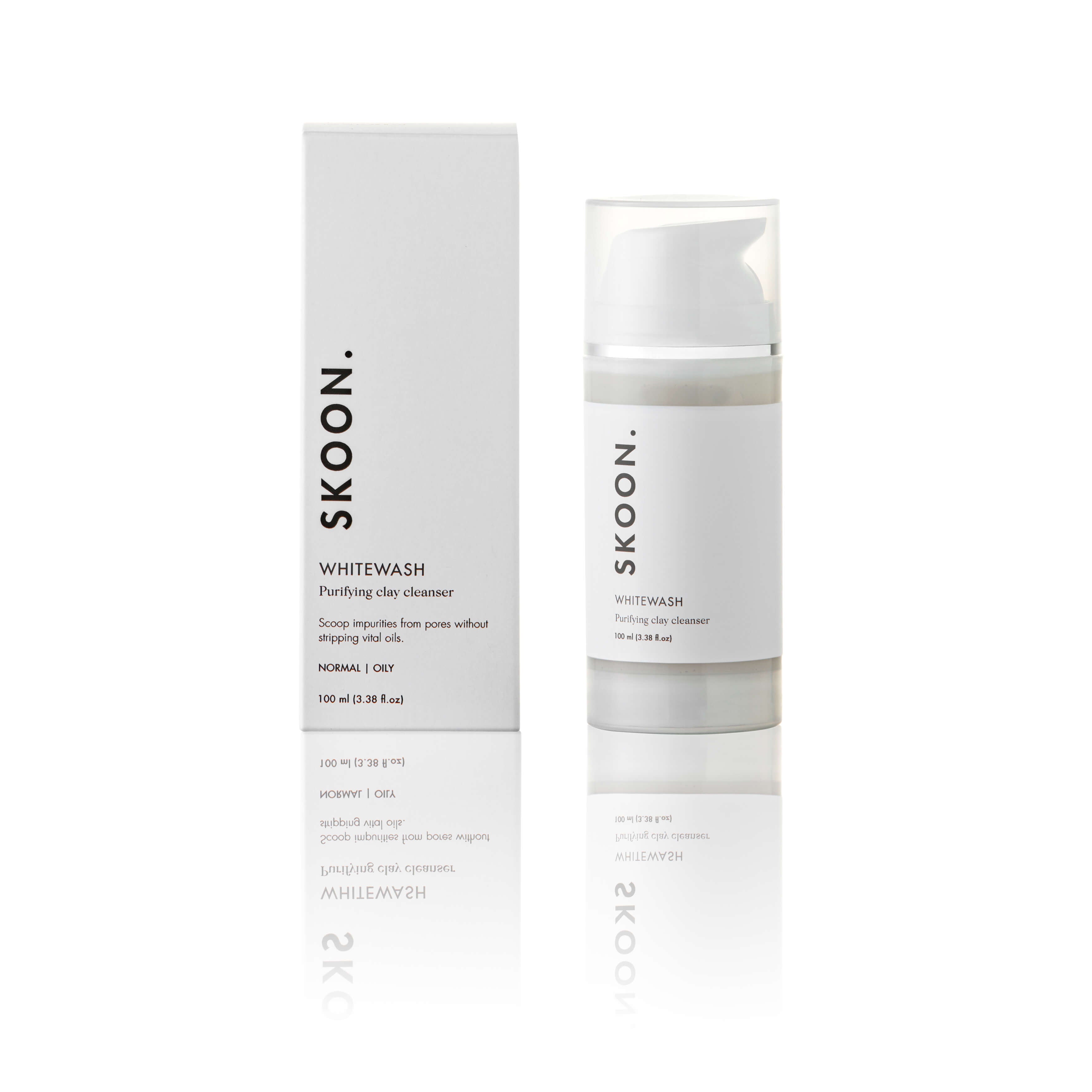 SKOON. WHITEWASH Purifying Clay Cleanser