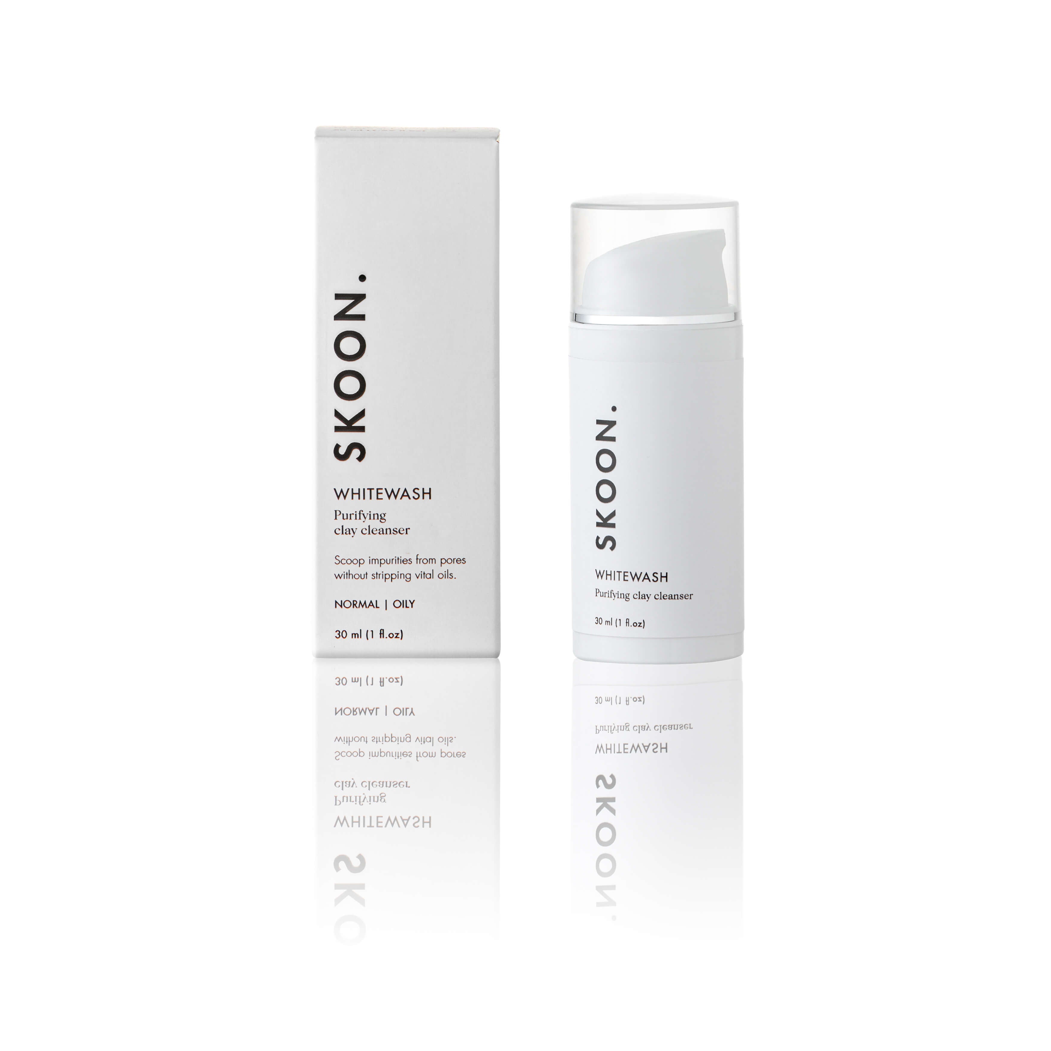 SKOON. WHITEWASH Purifying Clay Cleanser